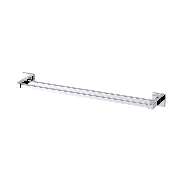 Chrome Towel Bar Rail Bathroom – Double Classic