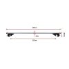 Universal Car Top Roof Rail Rack Cross Bar Aluminium Lockable 1350MM