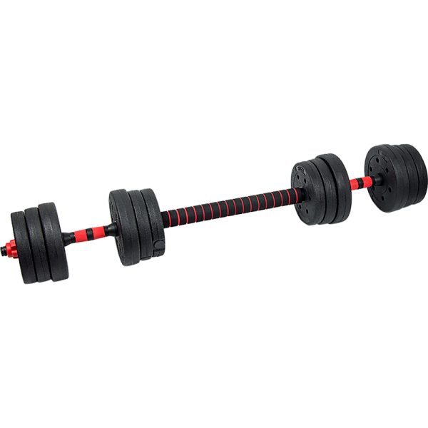 Adjustable Rubber Dumbbell Set Barbell Home GYM Exercise Weights – 20 KG