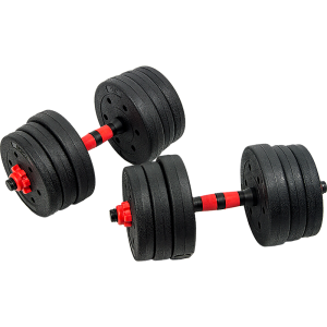 Adjustable Rubber Dumbbell Set Barbell Home GYM Exercise Weights