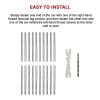 Stainless Steel DIY Rope Balustrade Kit 3.2mm Swage 2 x Lag Screw Term – 10 pack