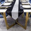 72″ Velvet Table Runner + Dining Placemats Table Place Mats Decor