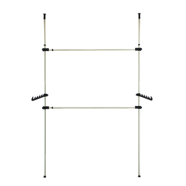 Heavy Duty Adjust Clothes Rail Storage Garment Shelf Hanging Display Stand Rack