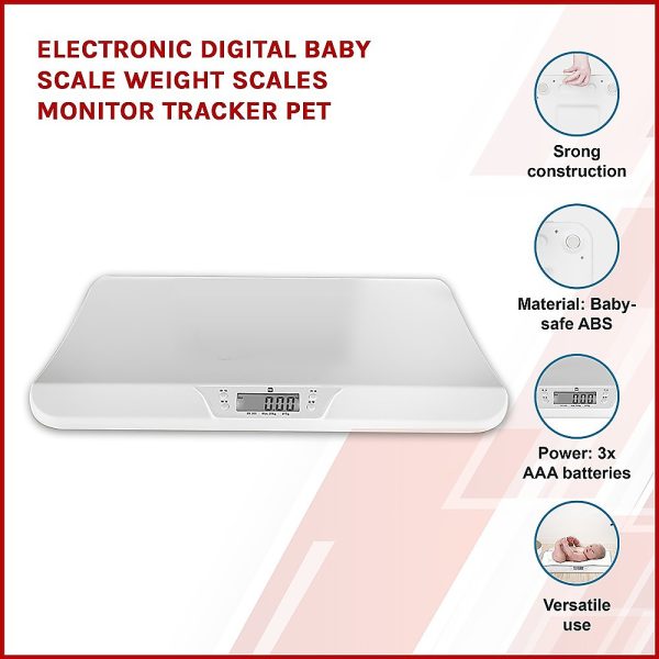 Electronic Digital Baby Scale Weight Scales Monitor Tracker Pet. – Batteries Not Included