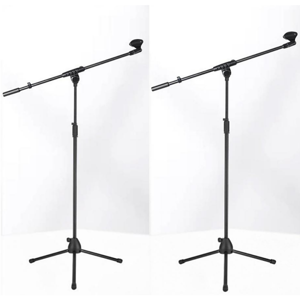 Stage Stands Tripod Mic Stand with Boom 2-Pack