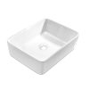 Ceramic Bathroom Basin Vanity Sink Above Counter Top Mount Bowl – Square