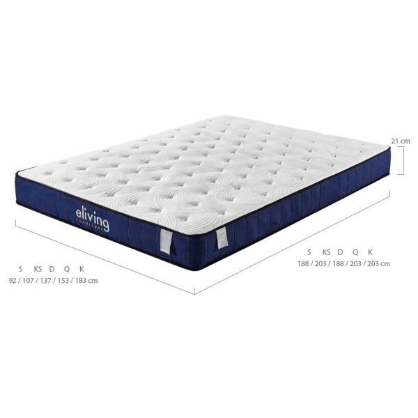 Bargersville Cool Gel Memory Foam Mattress 5 Zone Pocket Spring – KING