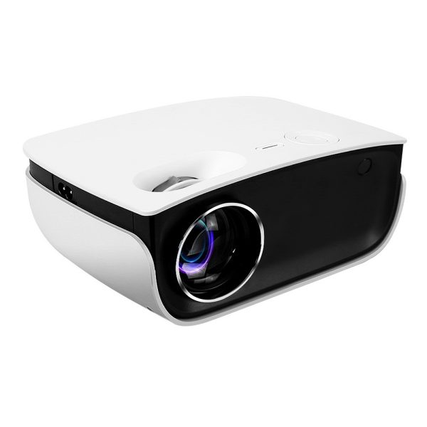 Mini Video Projector Wifi USB HDMI Portable 2000 Lumens HD 1080P Home in – White