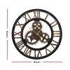 Wall Clock Modern Large 3D Vintage Luxury Clock Enduring Home Office Décor – 80 cm