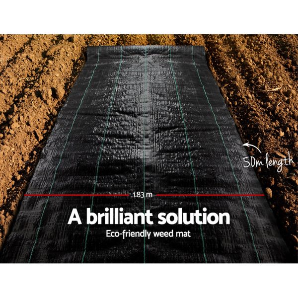 Weed Control Mat Black – 1.83×50 m