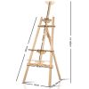 Painting Easel Stand Wedding Wooden Easels Tripod Shop Art Display – 52×110 cm