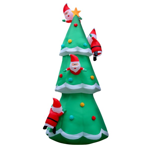 Christmas Inflatable Santa Tree 5M Illuminated Decorations