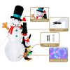 Christmas Inflatable Snowman 2.4M Illuminated Decorations