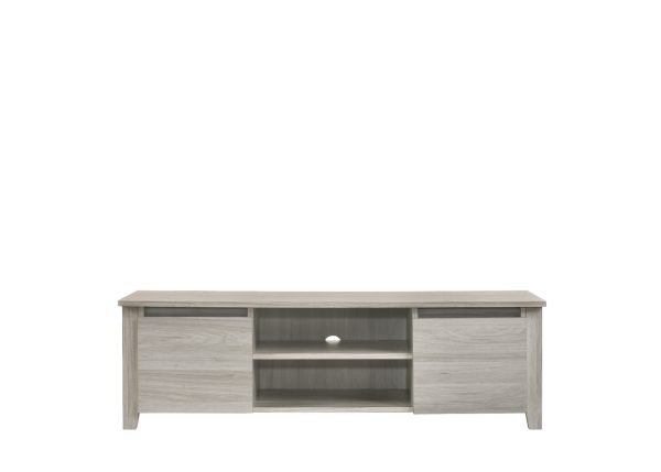 Dumbarton TV Stand Entertainment Unit In White Oak – 120x40x37 cm