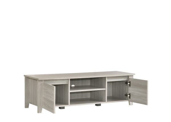 Dumbarton TV Stand Entertainment Unit In White Oak – 120x40x37 cm