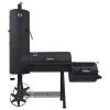 BBQ Charcoal Smoker with Bottom Shelf Black Heavy – XXL