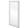 Wall Mirror Baroque Style 120×60 cm – White