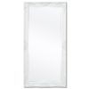 Wall Mirror Baroque Style 120×60 cm – White