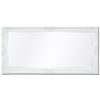 Wall Mirror Baroque Style 120×60 cm – White