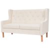 Norridge Sofa Fabric – Cream White, 2-Seater