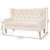 Norridge Sofa Fabric – Cream White, 2-Seater