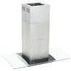 Island Range Hood 90 cm Stainless Steel 756 m³/h LED