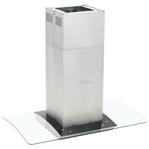 Island Range Hood 90 cm Stainless Steel 756 m³/h LED