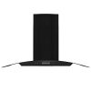 Wall Mounted Range Hood Stainless Steel 756 m/h Black – 90x45x(46-73) cm