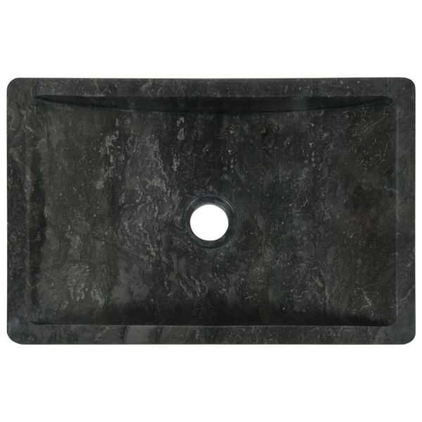 Sink 45x30x12 cm Marble – Black