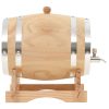 Wine Barrel with Tap Solid Pinewood – 6 L