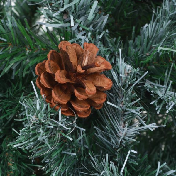 Frosted Christmas Tree with Pinecones – 150×70 cm