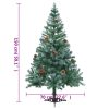 Frosted Christmas Tree with Pinecones – 150×70 cm