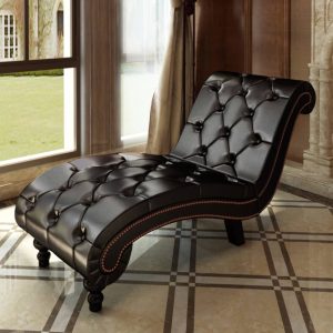 Chaise Longue Faux Leather