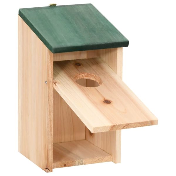 Bird House Nesting Box Wood 4 pcs