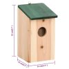 Bird House Nesting Box Wood 4 pcs