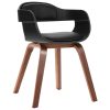 Dining Chair with Bentwood and Faux Leather – 1