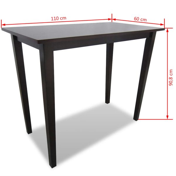 Wooden Bar Table – Brown