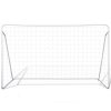 Soccer Goal Post Net Set Steel 240 x 90 x 150 cm High-quality – 2