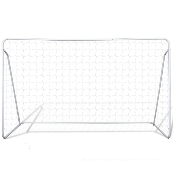 Soccer Goal Post Net Set Steel 240 x 90 x 150 cm High-quality – 2