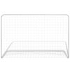 Football Goal with Net 182x61x122 cm Steel White – 2