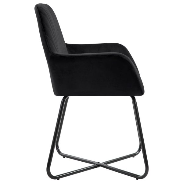 Dining Chairs Black Velvet – 4