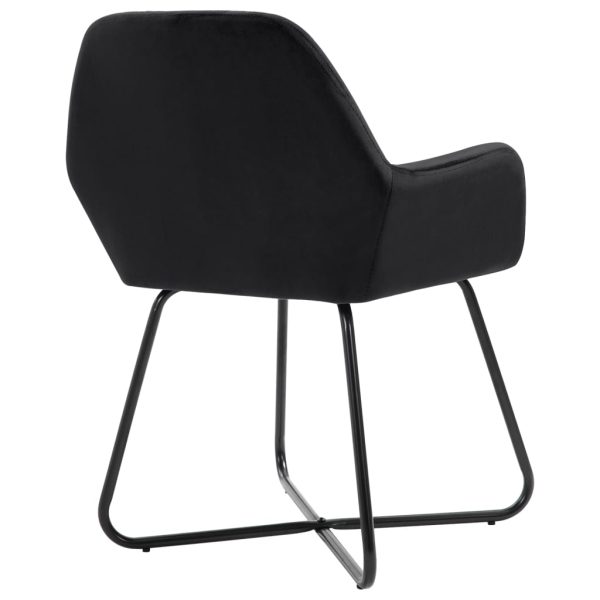 Dining Chairs Black Velvet – 4