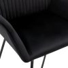 Dining Chairs Black Velvet – 4