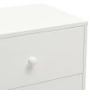 Eureka Bedside Cabinets 2 pcs 40x30x50 cm Solid Pinewood – White