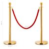 3 Piece VIP Queue Barrier Set Stainless Steel – Gold