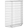 Trapezium Gabion Raised Bed Galvanised Steel – 80x20x100 cm