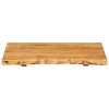 Bathroom Vanity Top Solid Acacia Wood – 58x52x2.5 cm