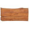 Garden Bench Solid Teak Wood – 80 cm