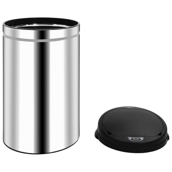 Automatic Sensor Dustbin Stainless Steel – Silver, 40 L