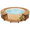 Spa Surround 273×53 cm Solid Acacia Wood